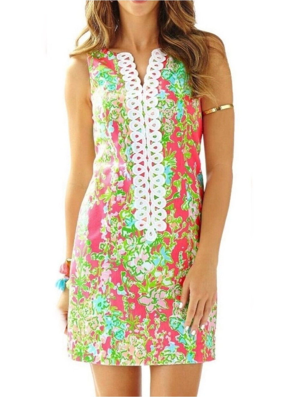 Lilly Pulitzer Cathy Shift Dress vibrant womenās Sz 6